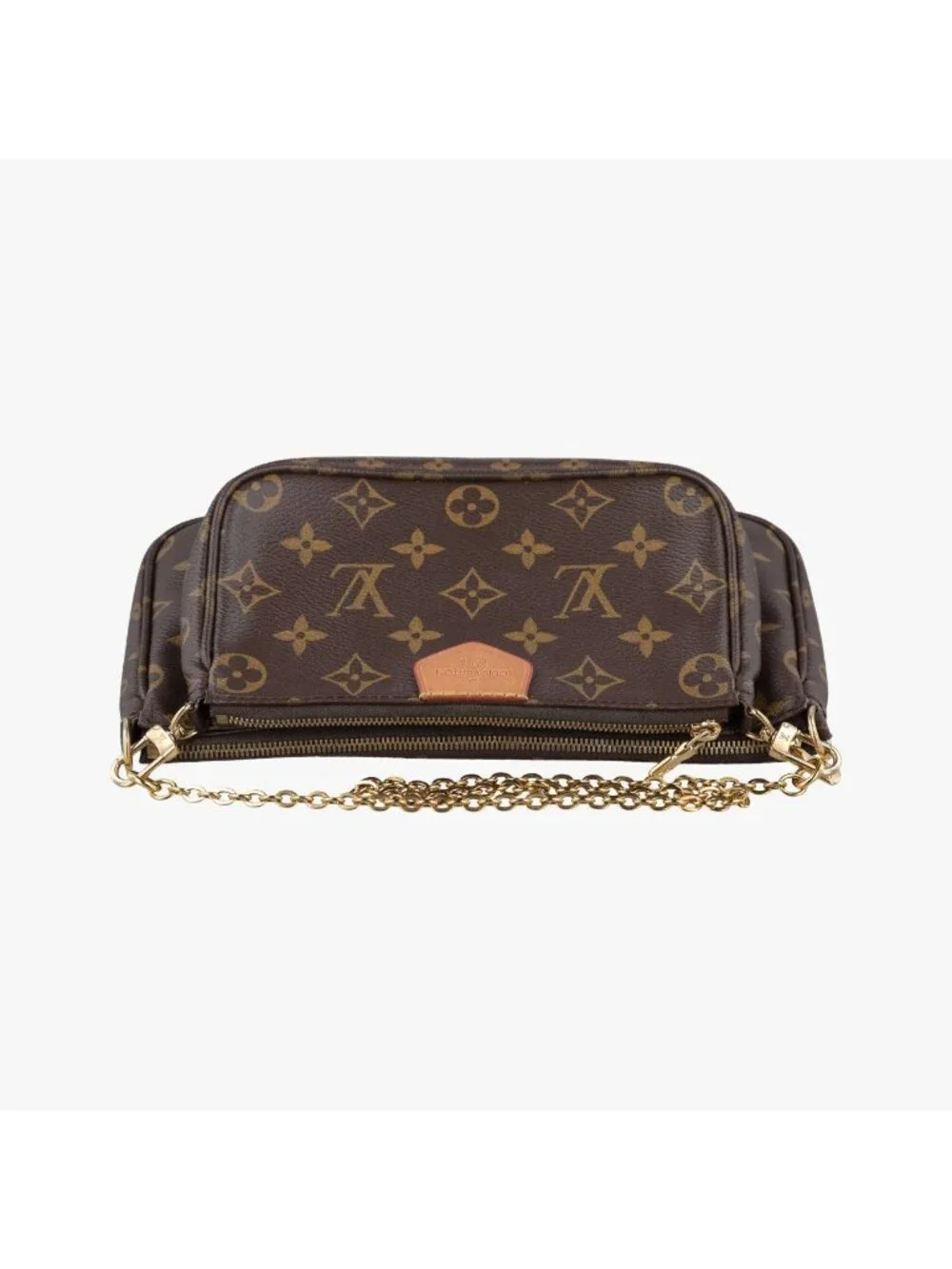 Louis Vuitton Multy Pochette Soir Monogram Brown Khaki Canvas